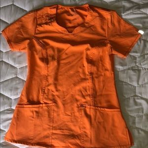 Orange Scrub Top